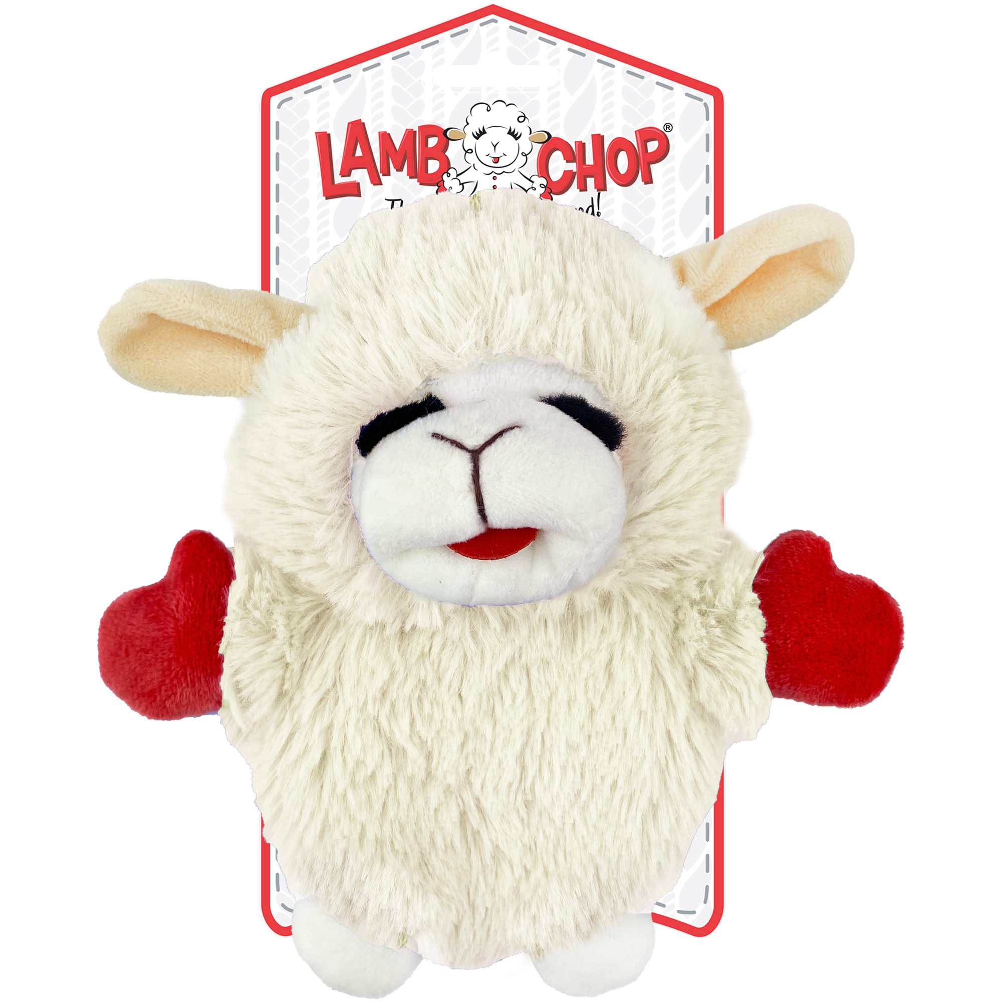 Lamb chop clearance stuffed dog toy