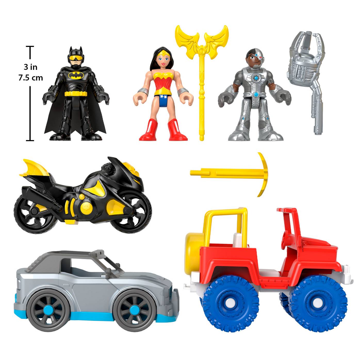 Fisher-Price DC Super Friends Hero World – Cyborg E ATV Con Actionator – Action Figure Con Bonus DVD - 3