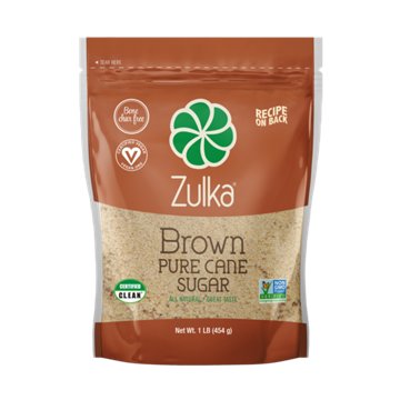 Zulka Brown Pure Cane Sugar, 1 lb