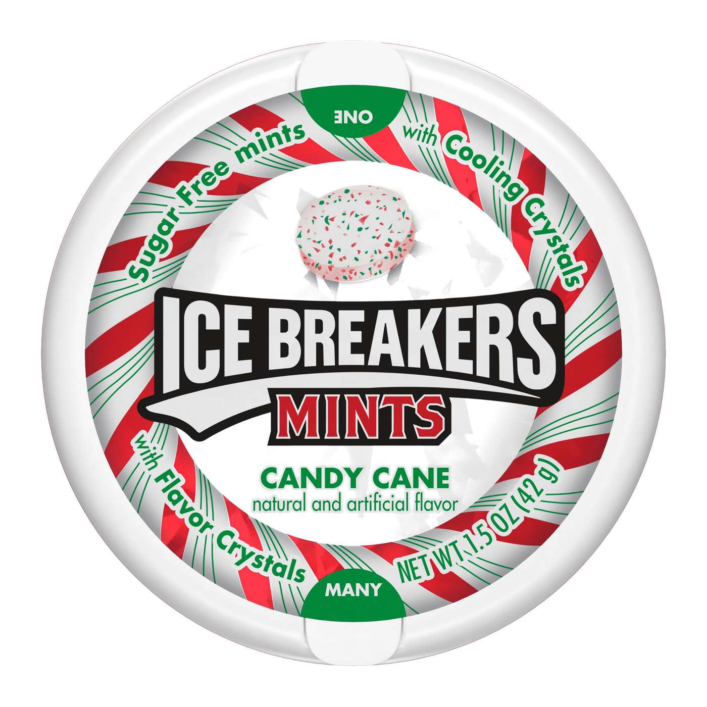 Ice Breakers Candy Cane Christmas Sugar Free Mints; image 1 of 8