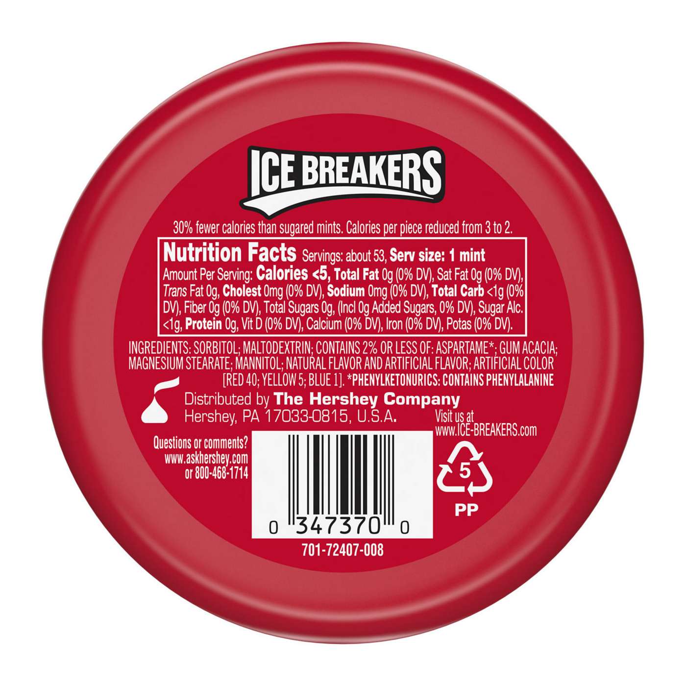 Ice Breakers Candy Cane Christmas Sugar Free Mints; image 3 of 8