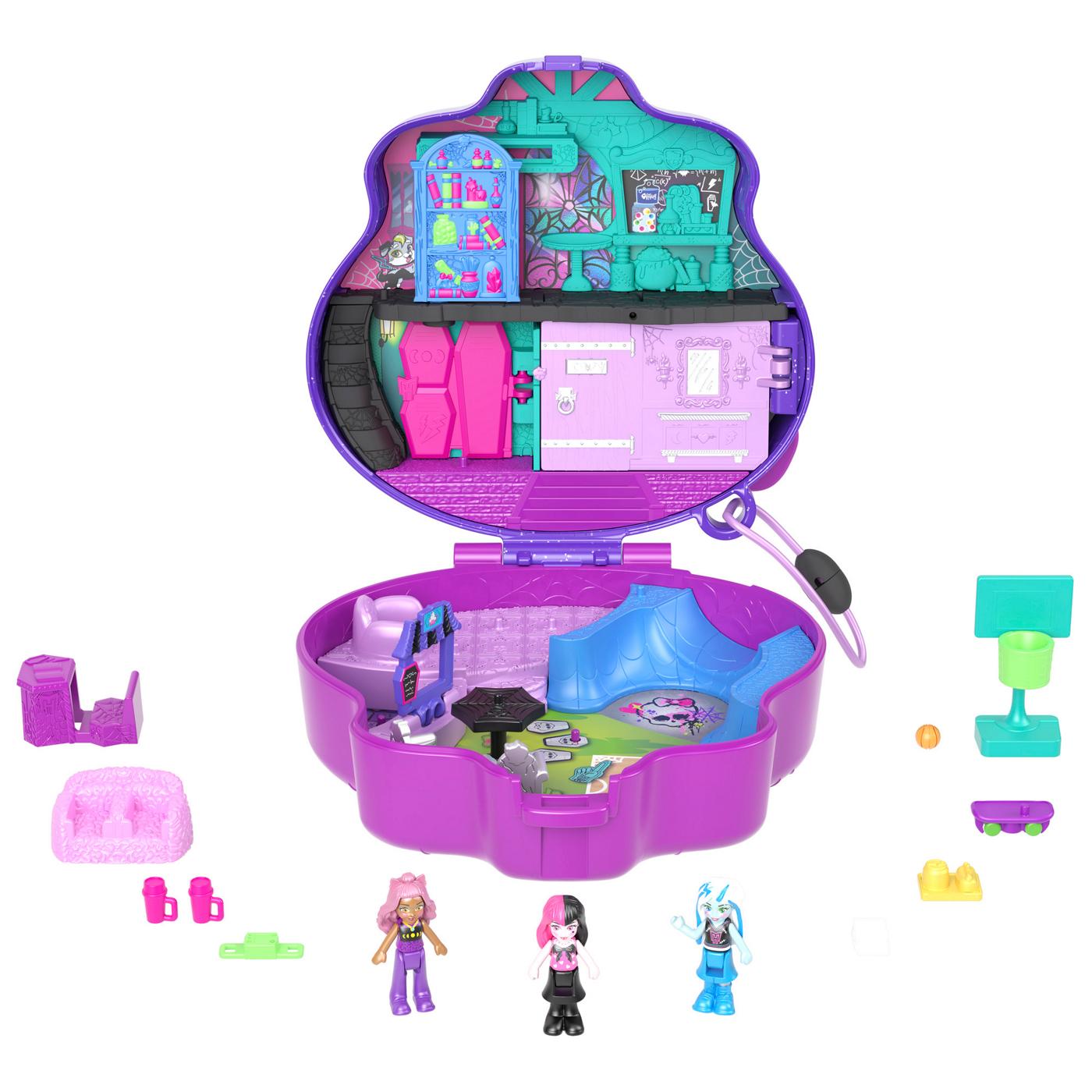 Polly Pocket Monster High Compact Playset; image 2 of 3