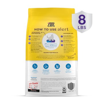 Tidy Cats Purina Tidy Care Alert Cat Health Monitoring Non Clumping Cat Litter with Silica Crystals, 8 lb