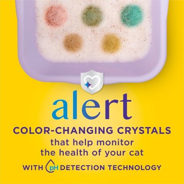 Tidy Cats Purina Tidy Care Alert Cat Health Monitoring Non Clumping Cat Litter with Silica Crystals, 8 lb