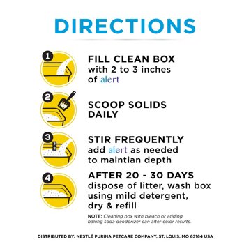 Tidy Cats Purina Tidy Care Alert Cat Health Monitoring Non Clumping Cat Litter with Silica Crystals, 8 lb