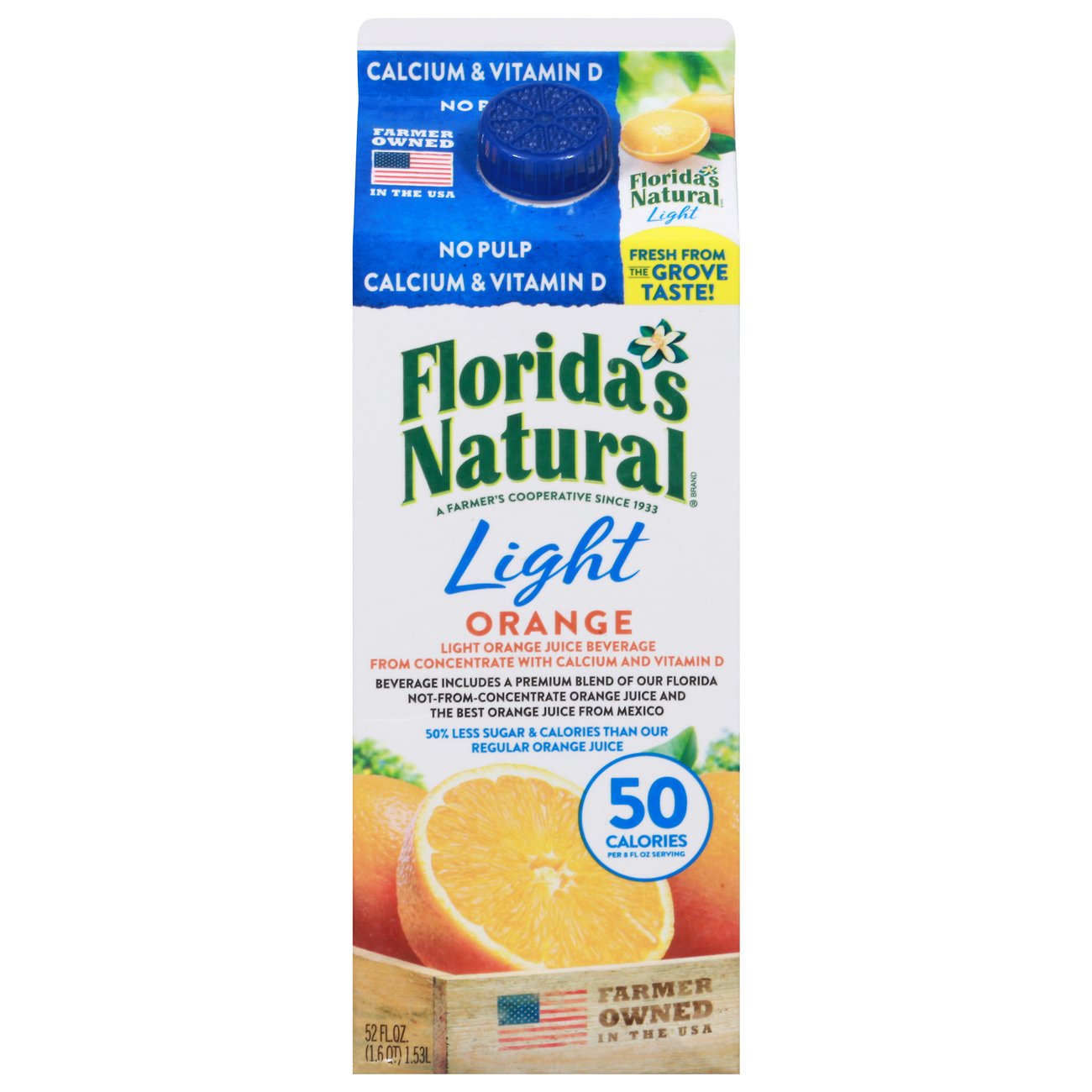 Florida's Natural Light Orange Juice No Pulp Calcium - Shop Juice at H-E-B