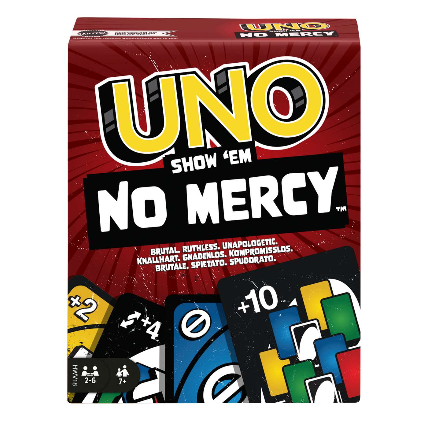 UNO Show 'Em No Mercy Edition Card Game; image 1 of 2