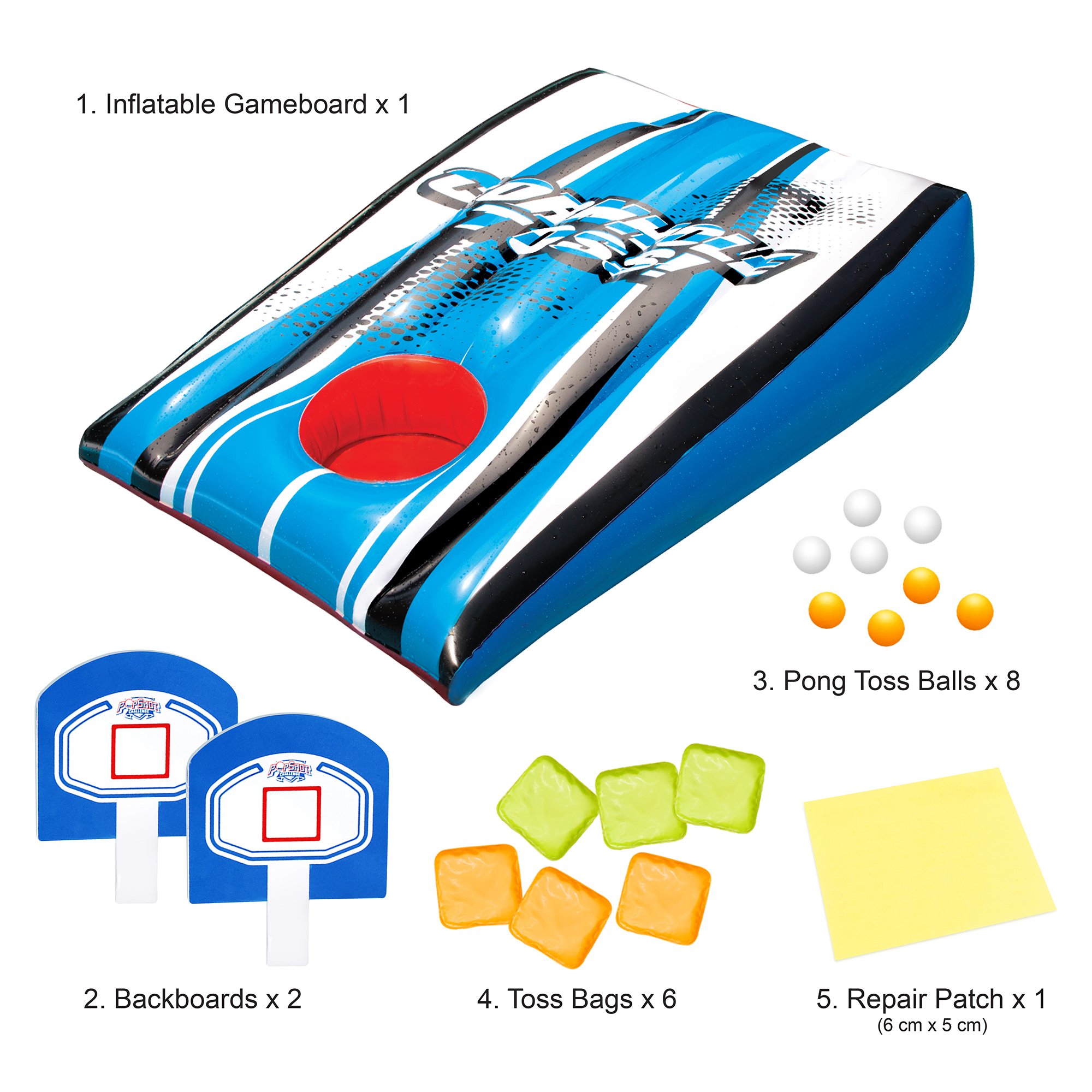 HIP PARADE ヒップパレード 6 WATER SIDE 12個 セット Banzai Party Cornhole & Pop Shot Pool Game Set - Shop Toys at H-E-B