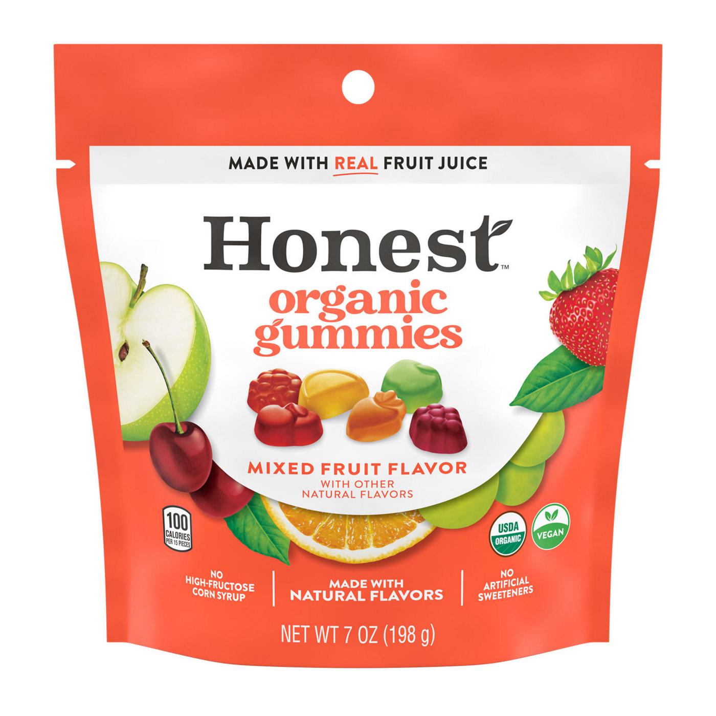 Honest Organic Mixed Fruit Flavored Gummies; image 1 of 4