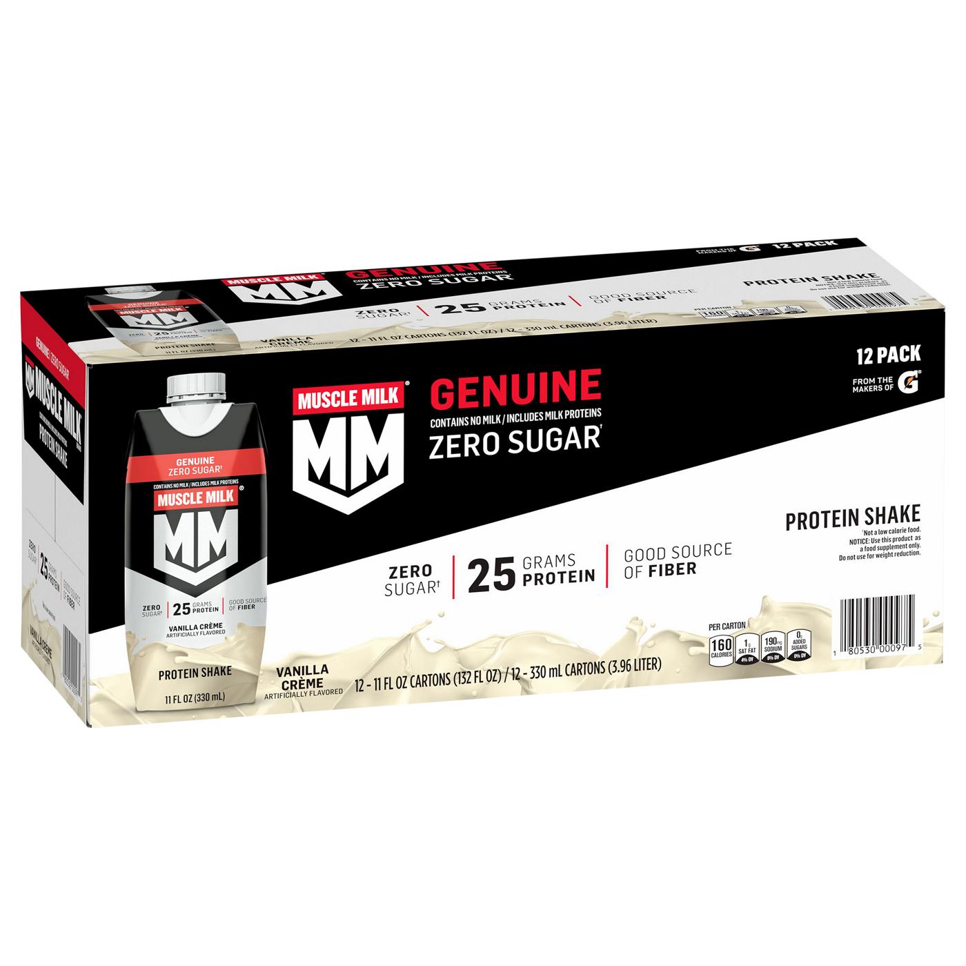 Muscle Milk Genuine Protein Shakes - Vanilla Creme, 12 Pk; image 3 of 3