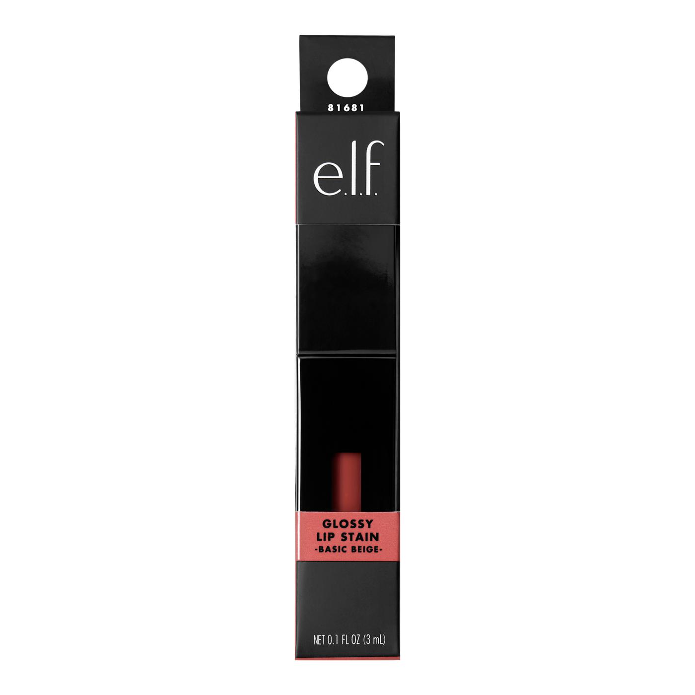 e.l.f. Glossy Lip Stain - Basic Beige; image 1 of 2