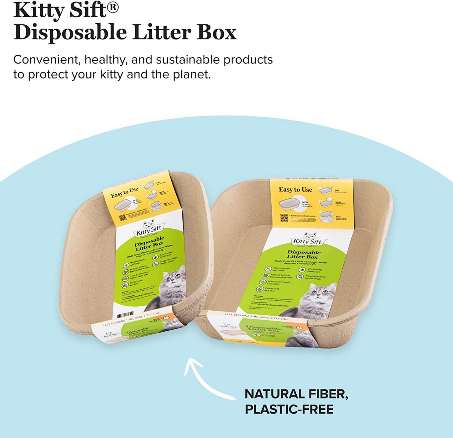 Kitty Sift Disposable Litter Box; image 2 of 4