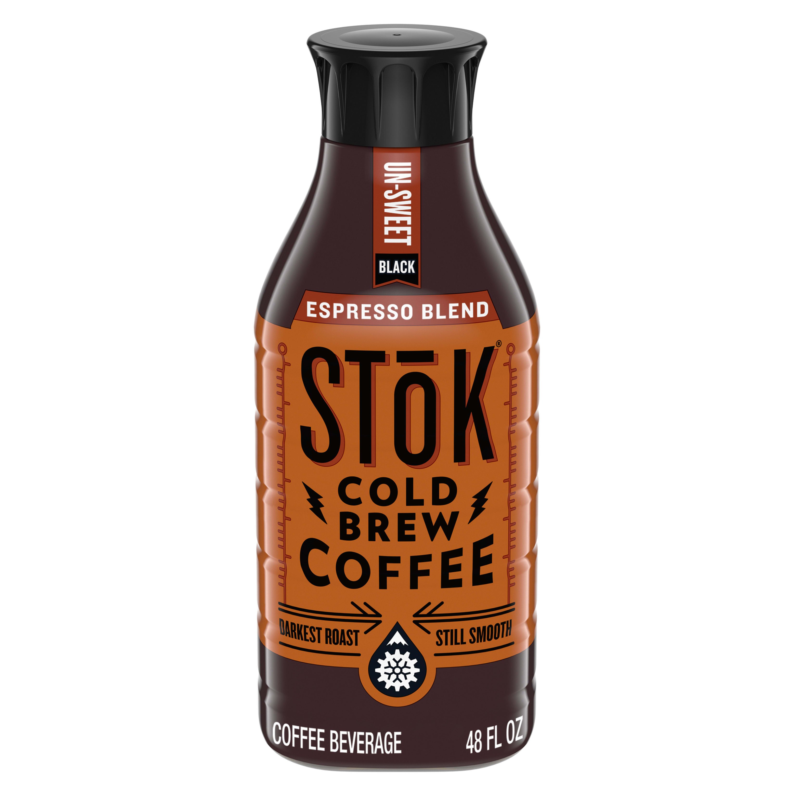 SToK Unsweet Black Espresso Blend Cold Brew Coffee Shop Coffee at HEB