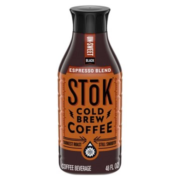 SToK Unsweet Black Espresso Blend Cold Brew Coffee