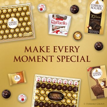 Ferrero Rocher Fine Hazelnut Chocolates, 8 pc