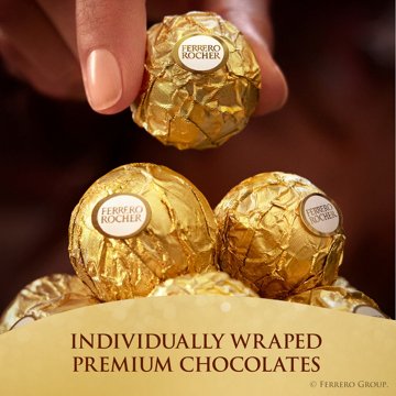 Ferrero Rocher Fine Hazelnut Chocolates, 8 pc