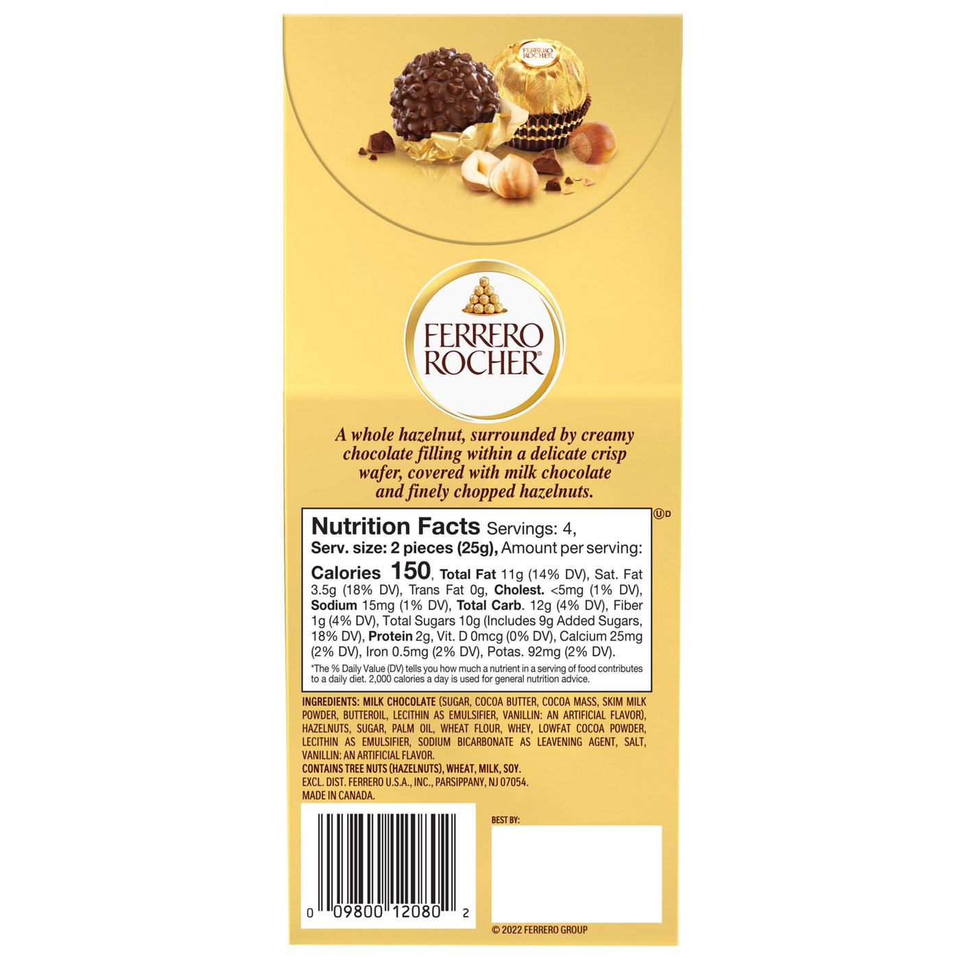 Ferrero Rocher Fine Hazelnut Chocolates, 8 Pc; image 5 of 5