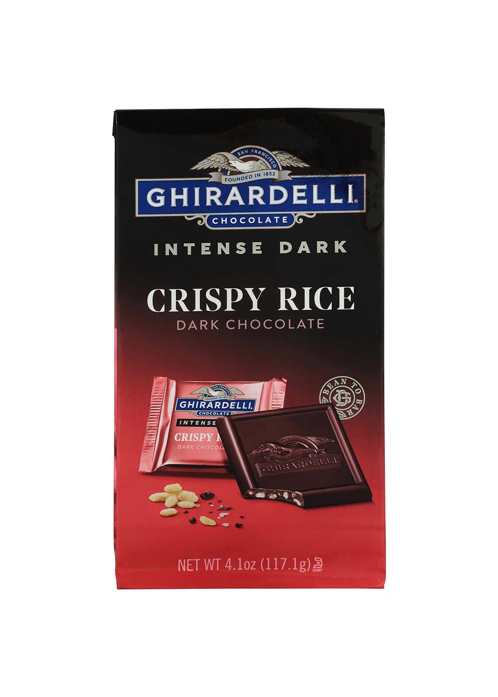 Ghirardelli Intense Dark Crispy Rice Chocolate Squares; image 1 of 2