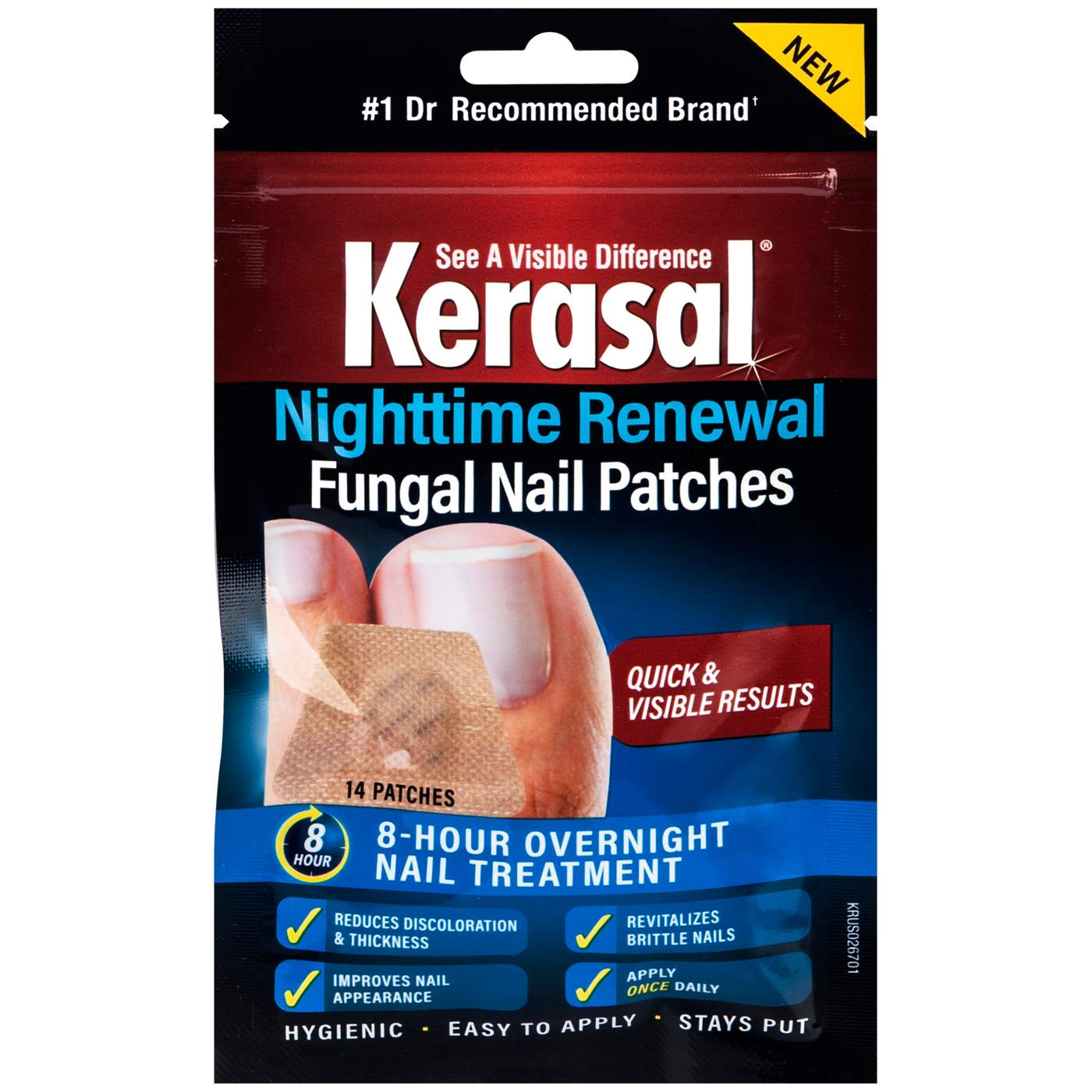 Kerasal Nighttime Renewal Fungal Nail Patches; image 1 of 3