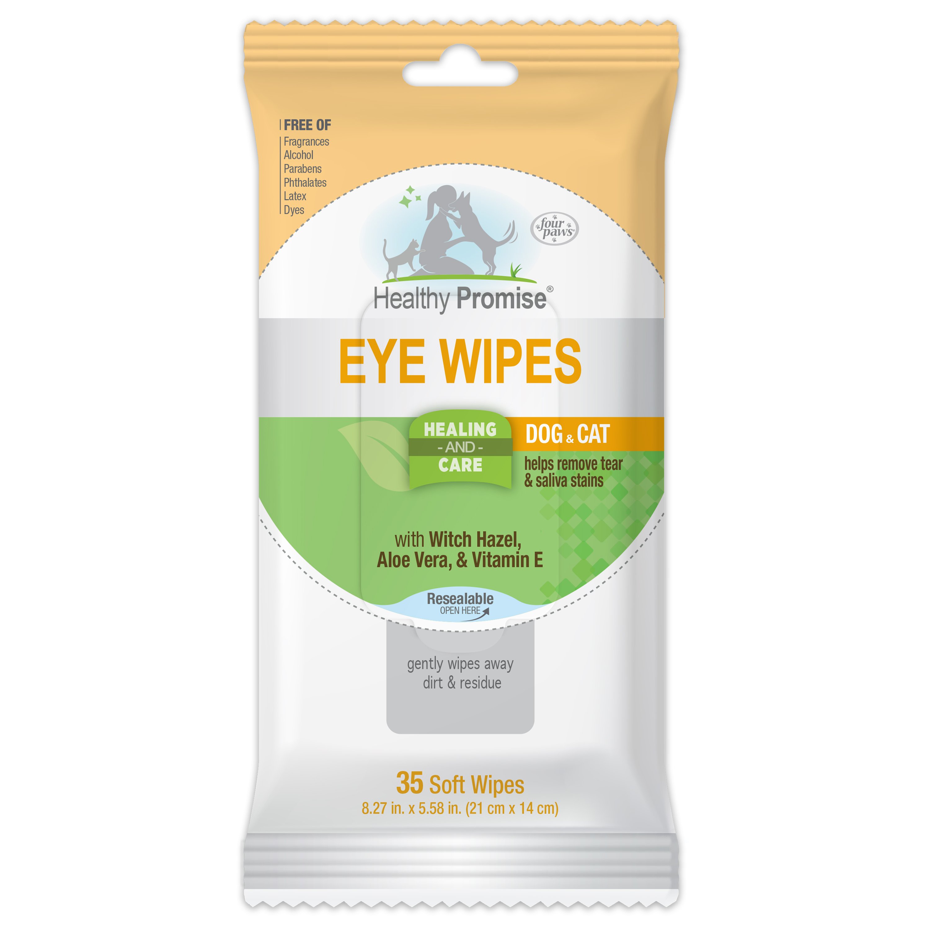 Healthy Promise Eye Wipes For Dogs & Cats Shop Grooming at HEB