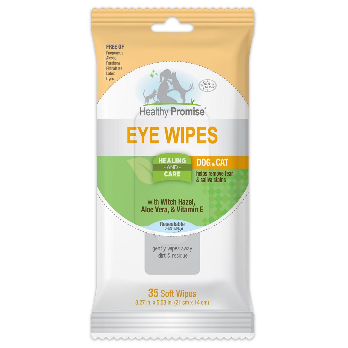 Healthy Promise Eye Wipes For Dogs Cats Shop Grooming at H E B