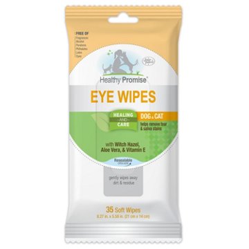 Healthy Promise Eye Wipes For Dogs & Cats, 35 ct