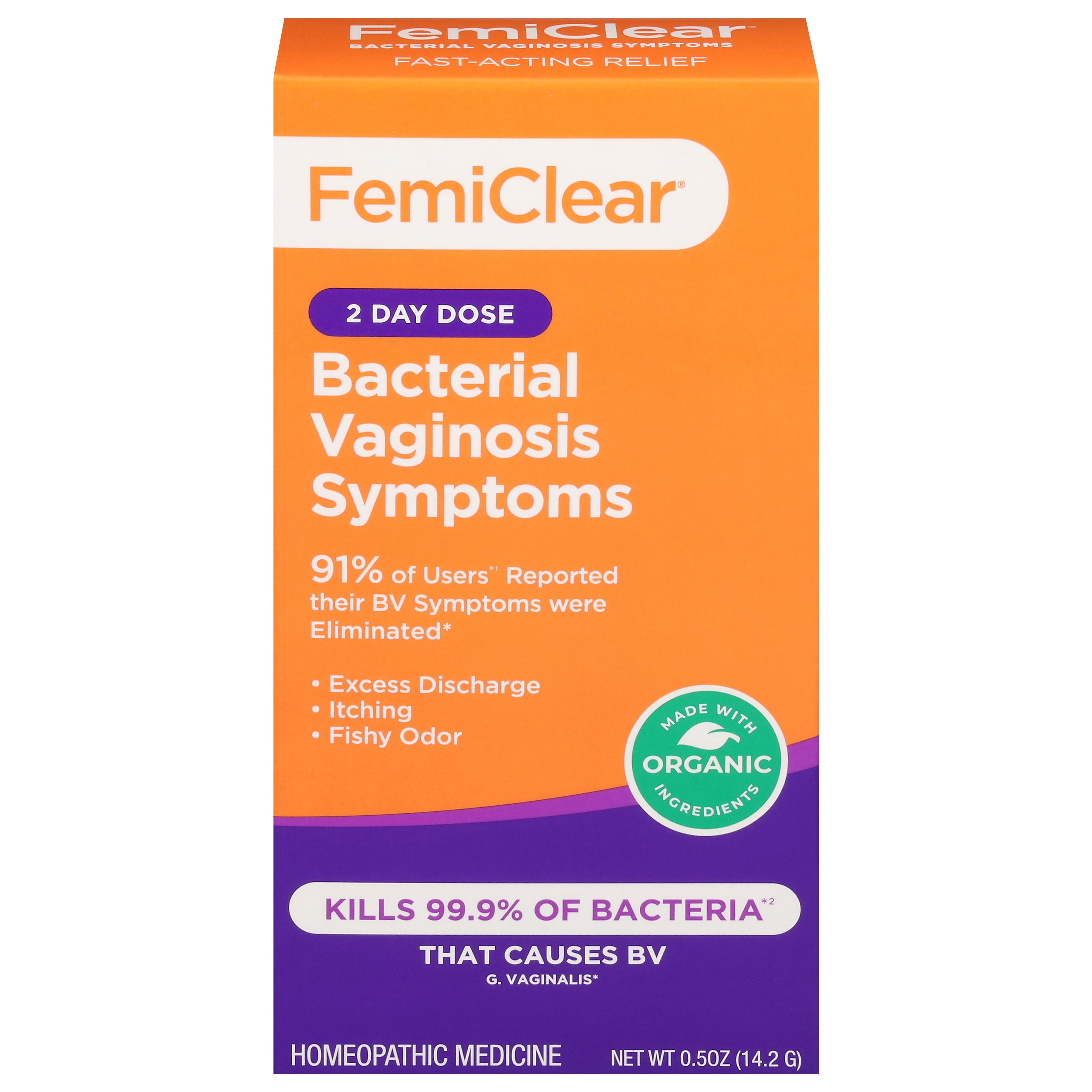 Femiclear 2 Day Bacterial Vaginosis Symptoms Medicine Shop Medicines And Treatments At H E B 0261