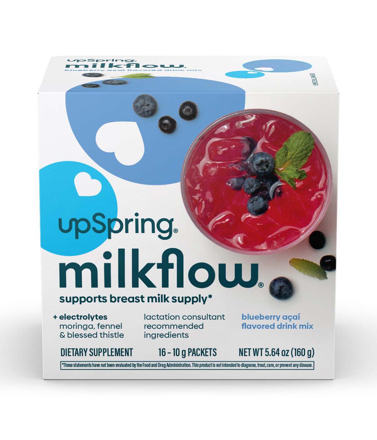 Upspring Milkflow Drink Mix Packets - Blueberry Acai ; image 1 of 4