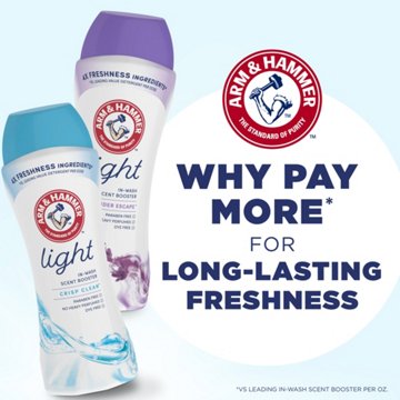 Arm & Hammer Light In-Wash Scent Booster Beads - Crisp Clean, 24 oz