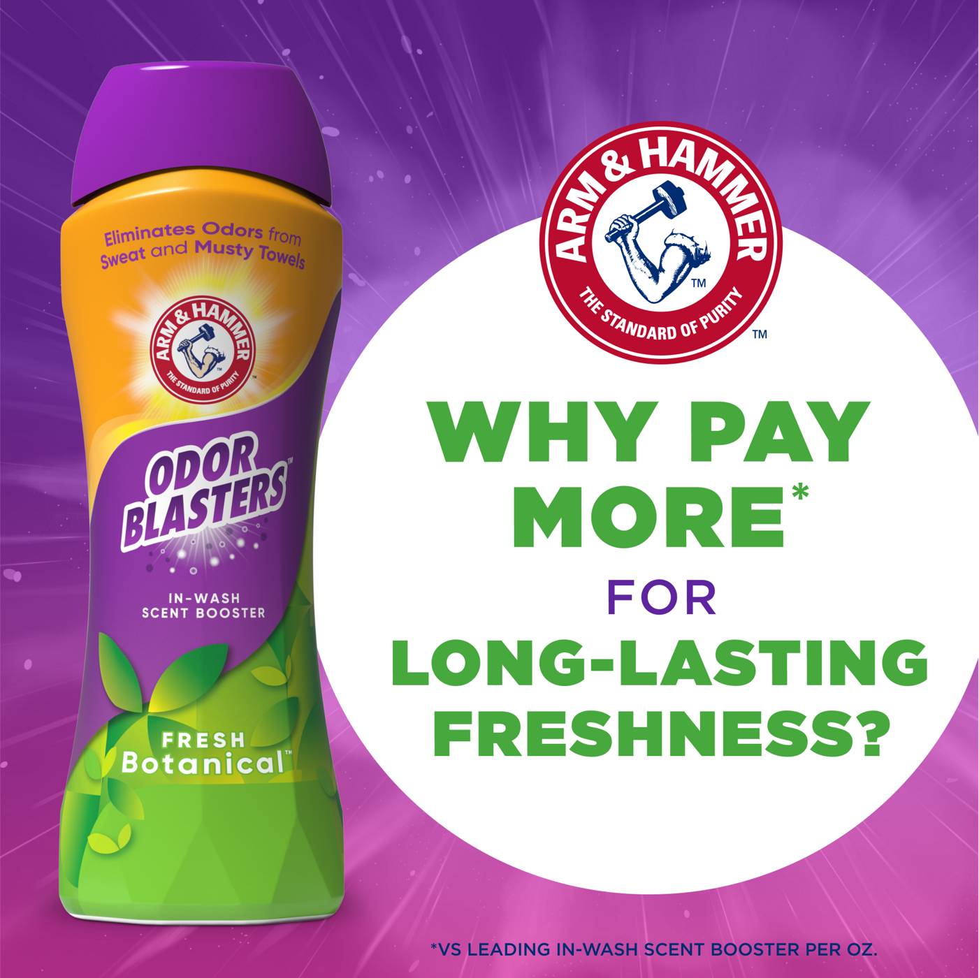 Arm & Hammer Odor Blasters In-Wash Scent Booster Beads - Fresh Botanical; image 8 of 12