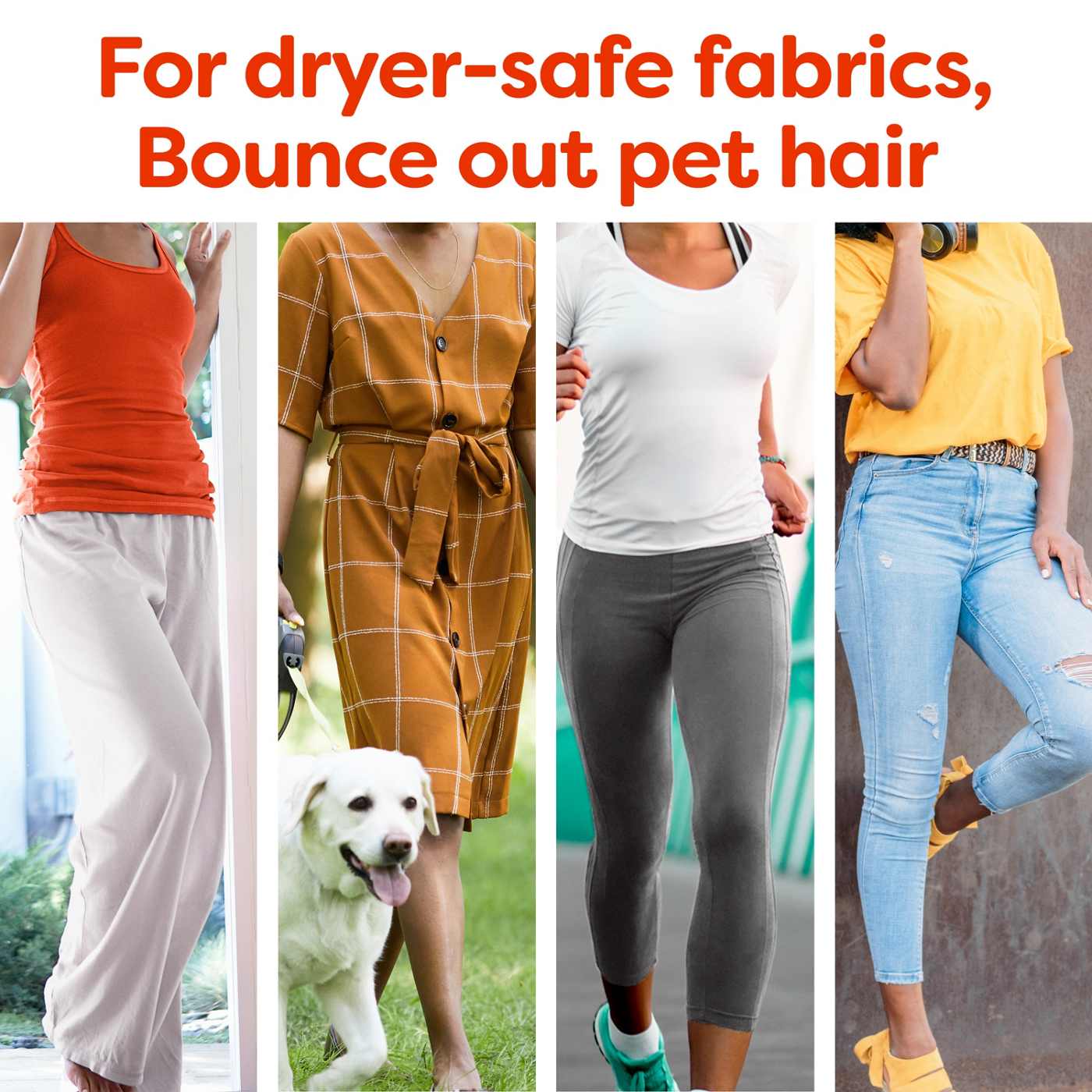 Bounce Pet Hair and Lint Guard Mega Dryer Sheets with 3X Pet Hair Fighters - Fresh Scent; image 2 of 10