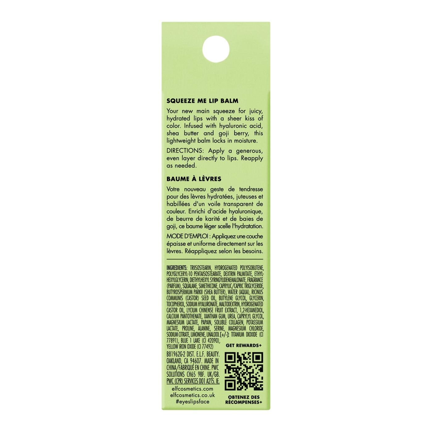 e.l.f. Squeeze Me Lip Balm - Honeydew; image 2 of 2