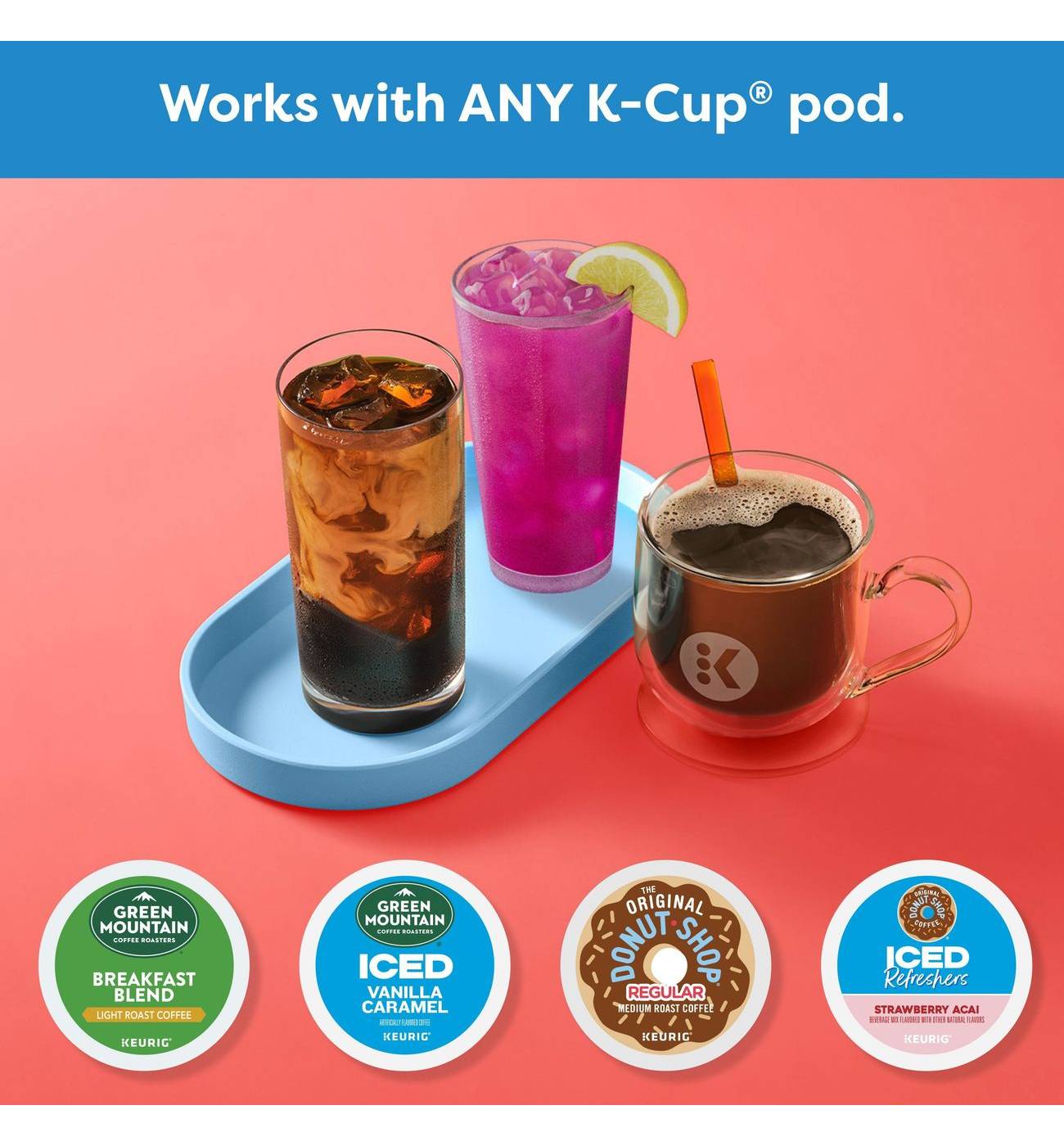 Keurig K-Iced Single Serve Coffee Maker, White - Shop Coffee