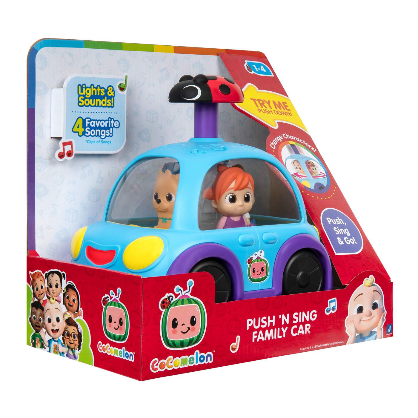 CoComelon Push 'n Sing Family Car; image 2 of 7