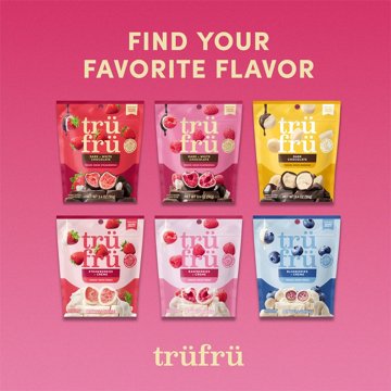 Tru Fru Freeze Dried Raspberries in Dark & White Chocolate