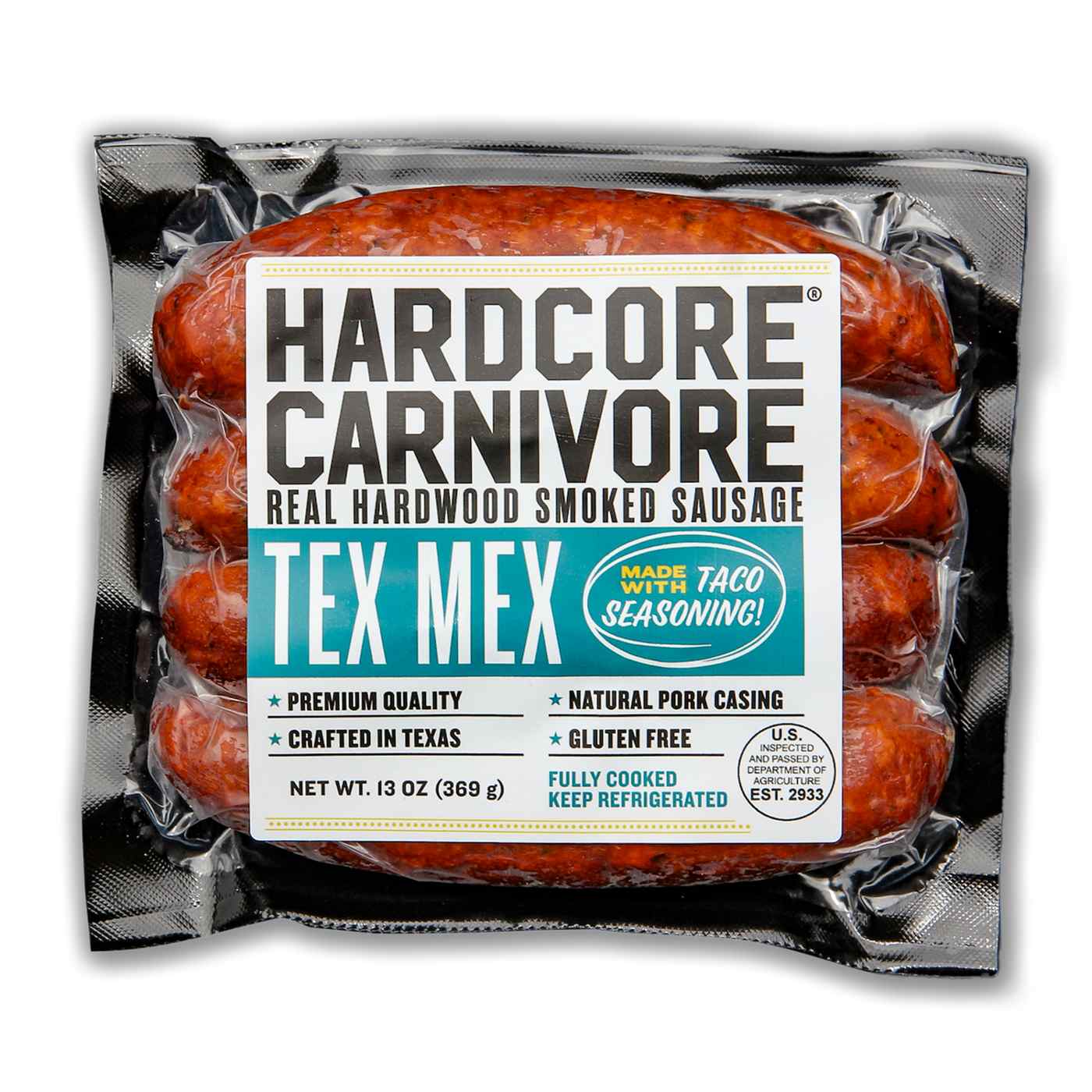 Hardcore Carnivore Smoked Sausage Links - Tex-Mex; image 1 of 2