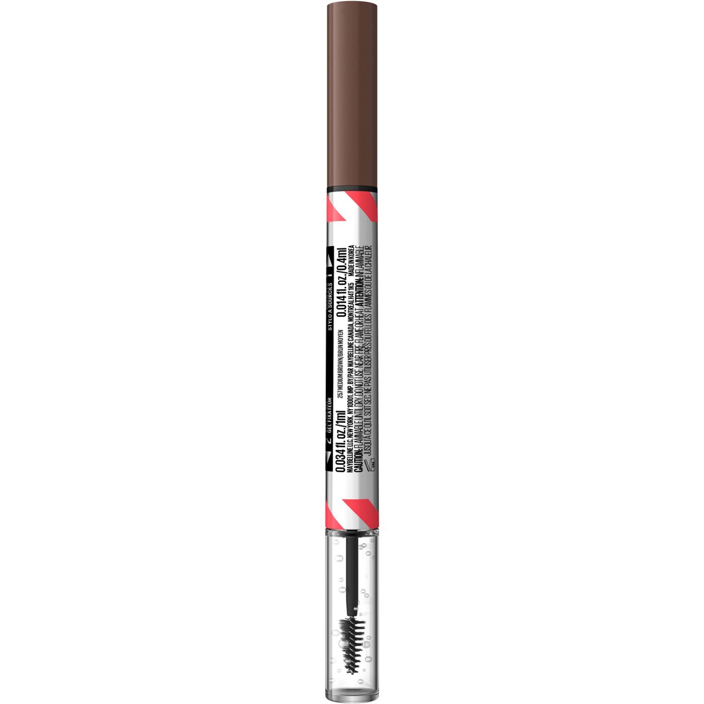 Maybelline Build A Brow 2 In 1 Brow Pen - Medium Brown; image 9 of 16
