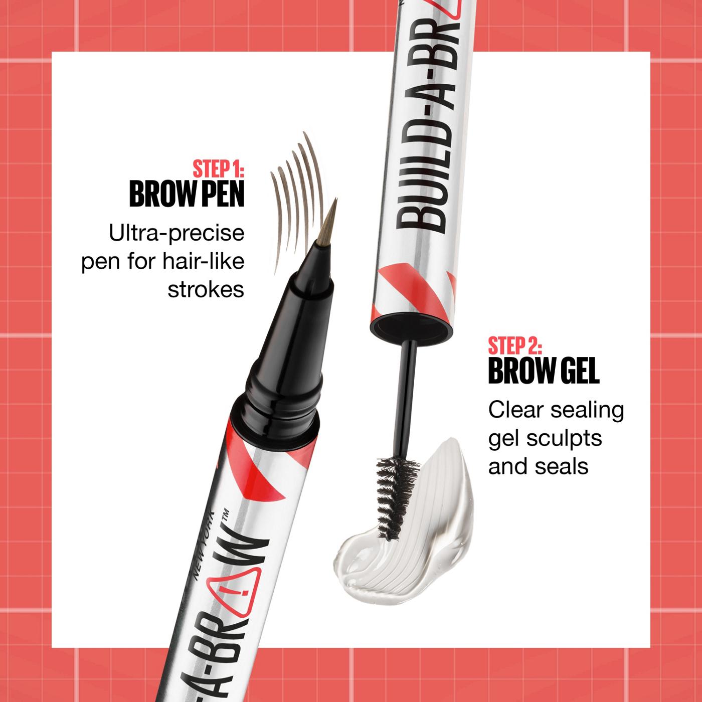 Maybelline Build A Brow 2 In 1 Brow Pen - Medium Brown; image 14 of 16