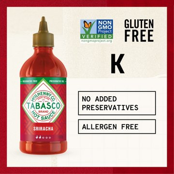 Tabasco Sriracha Sauce, 11 oz