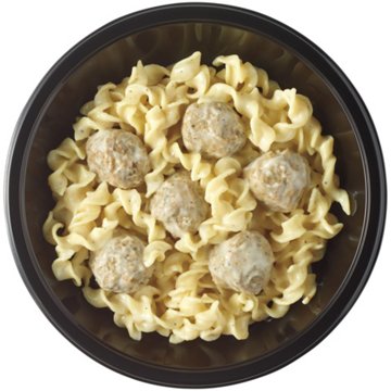 Meal Simple by H-E-B Meatballs & Creamy Garlic Pasta Bowl