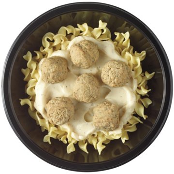 Meal Simple by H-E-B Meatballs & Creamy Garlic Pasta Bowl