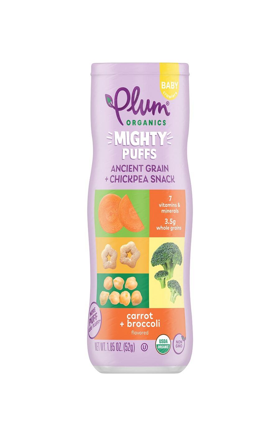 Plum Organics Mighty Puffs - Carrot + Broccoli; image 1 of 3