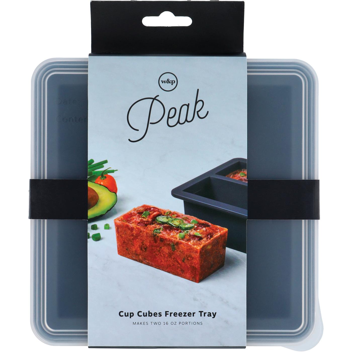 W&P 2-Cup 2-Cubes Freezer Tray - Charcoal; image 1 of 2