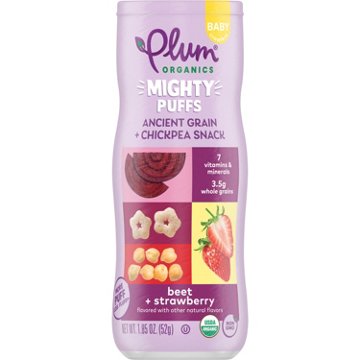 Plum Organics Mighty Puffs - Beet + Strawberry