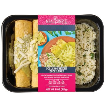 Meal Simple by H-E-B Poblano Chicken Enchiladas Bowl