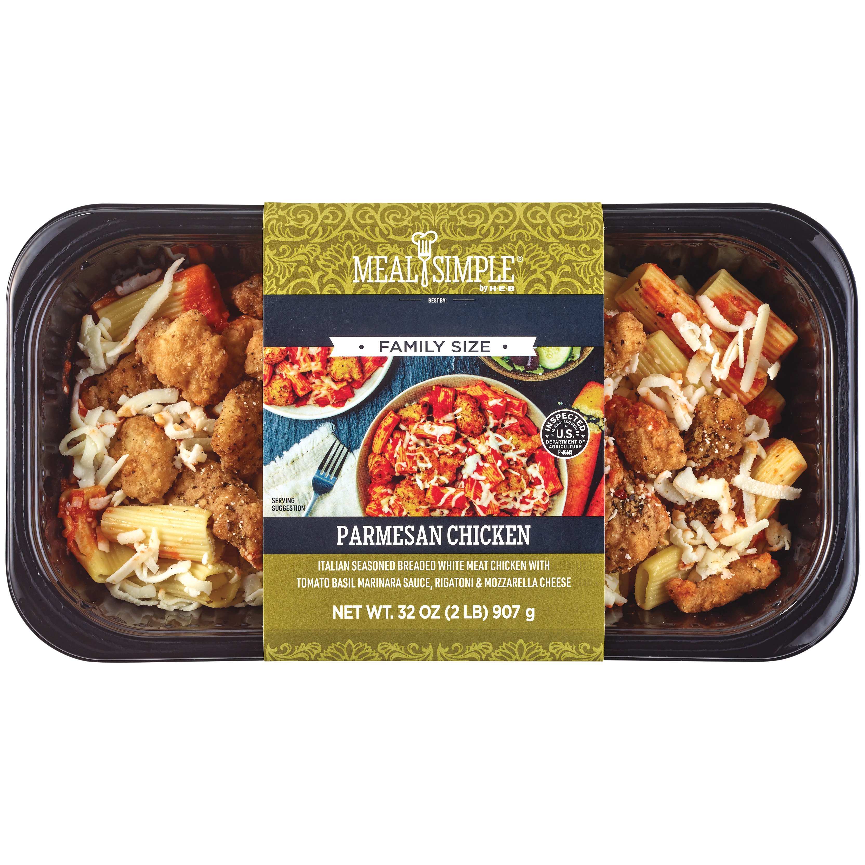 Meal Simple By H-E-B Parmesan Chicken Pasta – Family-Size - Shop ...