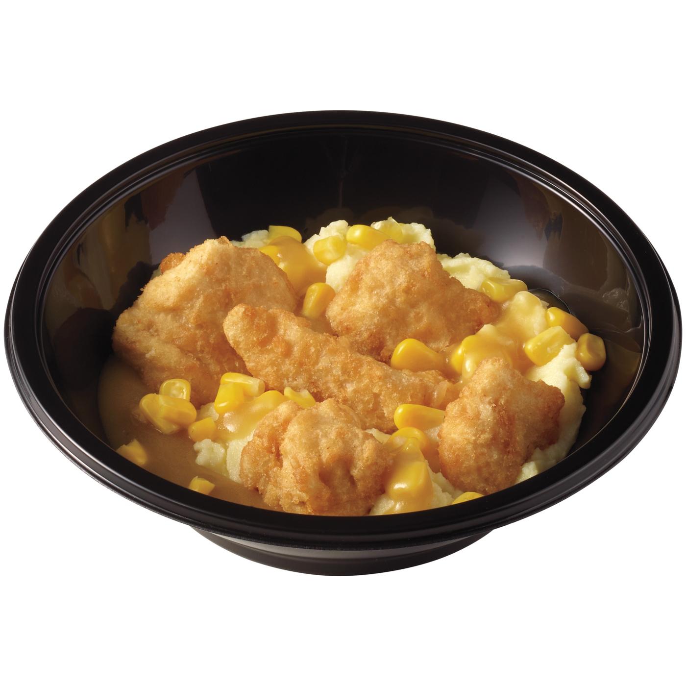 Meal Simple by H-E-B Breaded Chicken, Mashed Potatoes & Corn Bowl; image 4 of 5