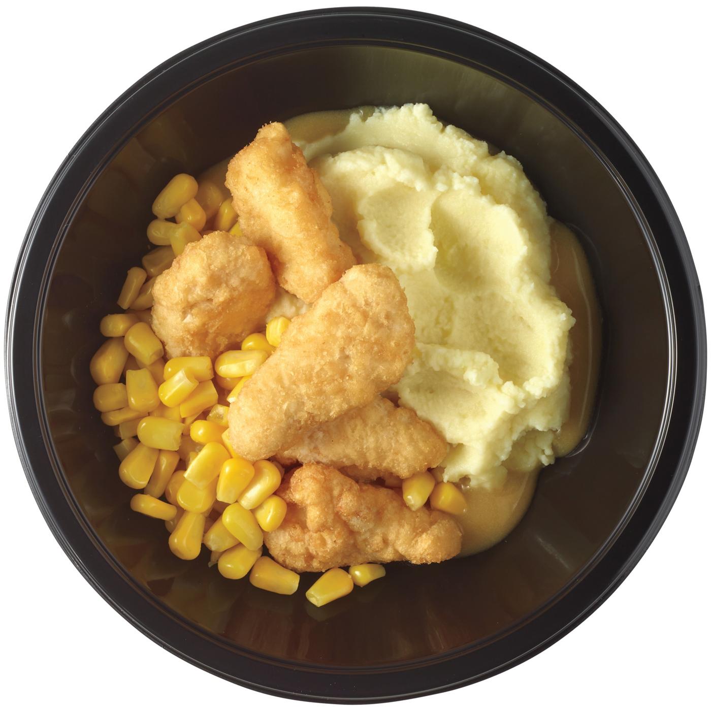 Meal Simple by H-E-B Breaded Chicken, Mashed Potatoes & Corn Bowl; image 5 of 5