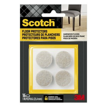 Scotch Furniture Floor Protectors - Beige, 16 ct