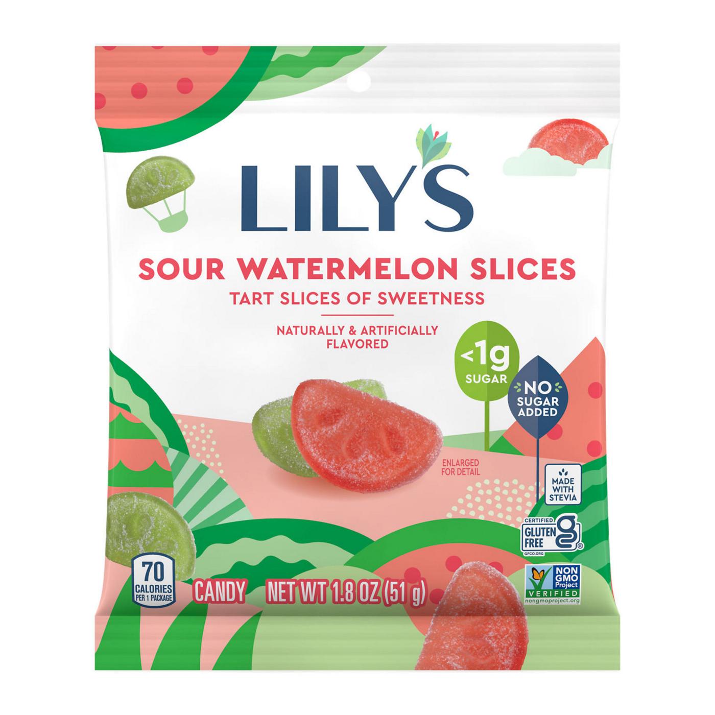 Lily's Sour Watermelon Slices Candy; image 1 of 6